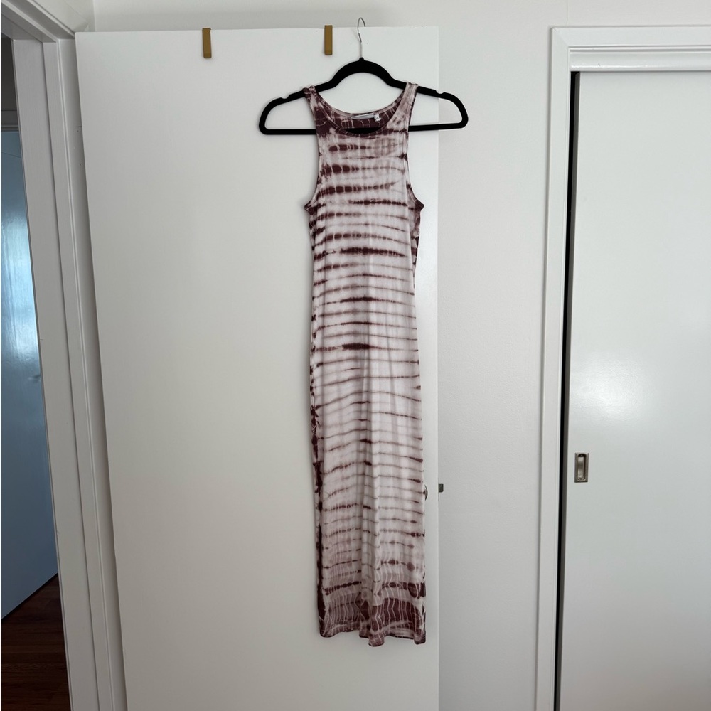 Tie-Dye Fitted Midi Dress size Small